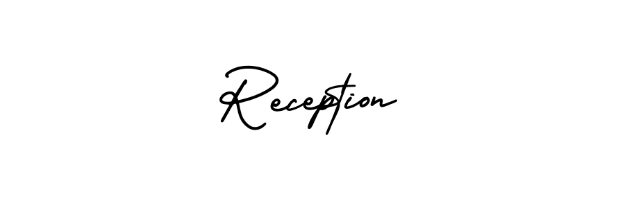 Similarly AmerikaSignatureDemo-Regular is the best handwritten signature design. Signature creator online .You can use it as an online autograph creator for name Reception. Reception signature style 3 images and pictures png