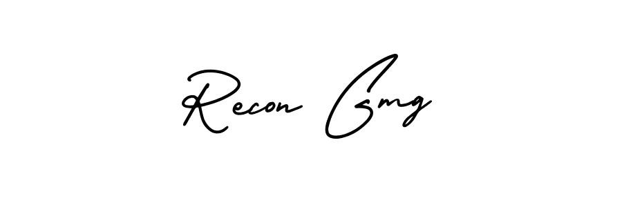 AmerikaSignatureDemo-Regular is a professional signature style that is perfect for those who want to add a touch of class to their signature. It is also a great choice for those who want to make their signature more unique. Get Recon Gmg name to fancy signature for free. Recon Gmg signature style 3 images and pictures png