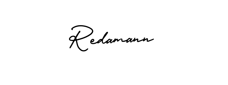 How to make Redamann signature? AmerikaSignatureDemo-Regular is a professional autograph style. Create handwritten signature for Redamann name. Redamann signature style 3 images and pictures png