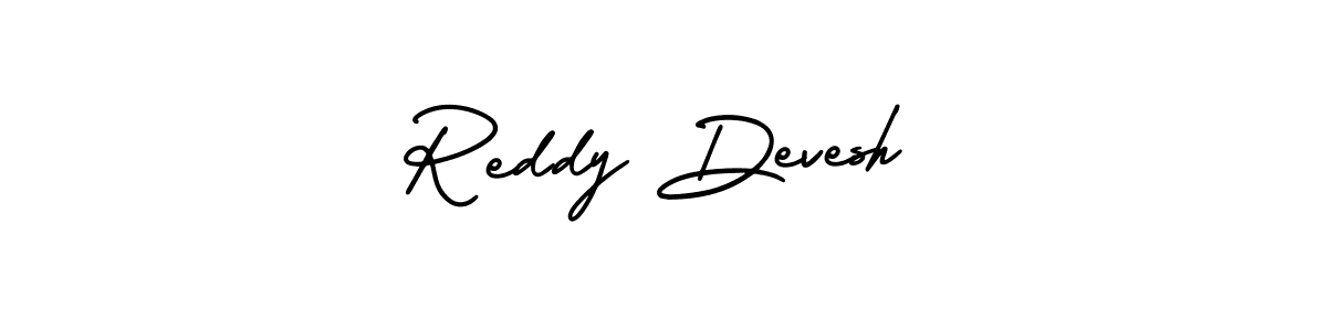 Best and Professional Signature Style for Reddy Devesh. AmerikaSignatureDemo-Regular Best Signature Style Collection. Reddy Devesh signature style 3 images and pictures png