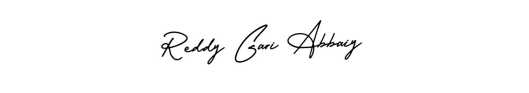 if you are searching for the best signature style for your name Reddy Gari Abbaiy. so please give up your signature search. here we have designed multiple signature styles  using AmerikaSignatureDemo-Regular. Reddy Gari Abbaiy signature style 3 images and pictures png