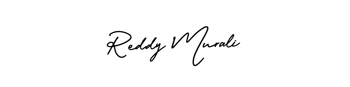 Design your own signature with our free online signature maker. With this signature software, you can create a handwritten (AmerikaSignatureDemo-Regular) signature for name Reddy Murali. Reddy Murali signature style 3 images and pictures png