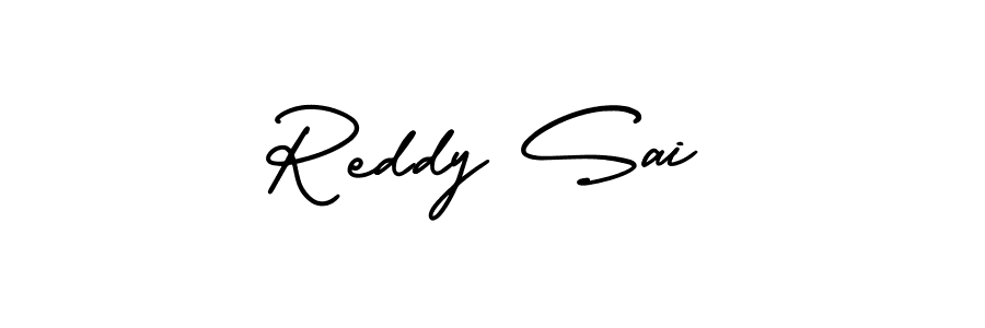 How to make Reddy Sai name signature. Use AmerikaSignatureDemo-Regular style for creating short signs online. This is the latest handwritten sign. Reddy Sai signature style 3 images and pictures png