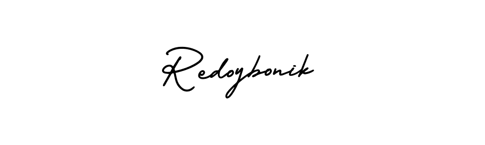 How to make Redoybonik signature? AmerikaSignatureDemo-Regular is a professional autograph style. Create handwritten signature for Redoybonik name. Redoybonik signature style 3 images and pictures png