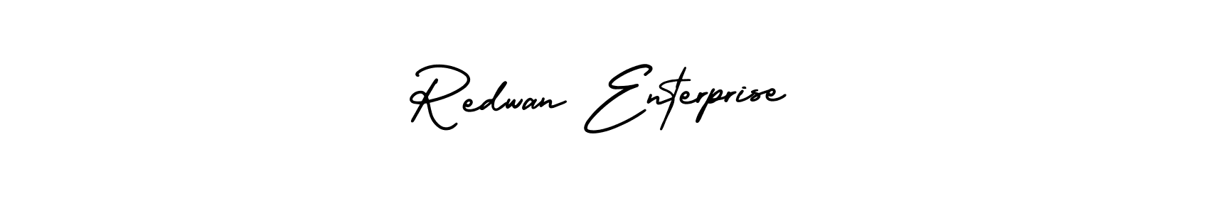 Design your own signature with our free online signature maker. With this signature software, you can create a handwritten (AmerikaSignatureDemo-Regular) signature for name Redwan Enterprise. Redwan Enterprise signature style 3 images and pictures png