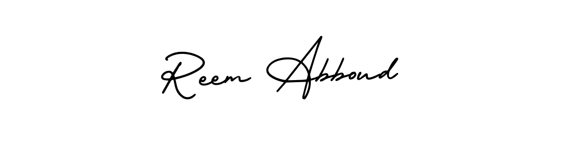 AmerikaSignatureDemo-Regular is a professional signature style that is perfect for those who want to add a touch of class to their signature. It is also a great choice for those who want to make their signature more unique. Get Reem Abboud name to fancy signature for free. Reem Abboud signature style 3 images and pictures png