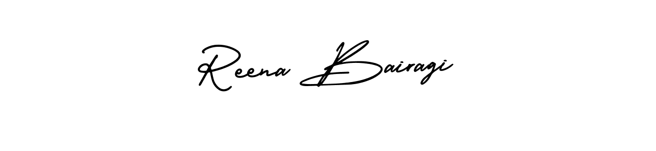 if you are searching for the best signature style for your name Reena Bairagi. so please give up your signature search. here we have designed multiple signature styles  using AmerikaSignatureDemo-Regular. Reena Bairagi signature style 3 images and pictures png