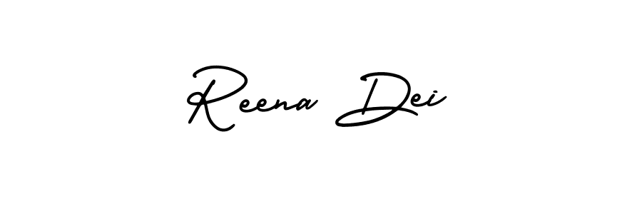 Design your own signature with our free online signature maker. With this signature software, you can create a handwritten (AmerikaSignatureDemo-Regular) signature for name Reena Dei. Reena Dei signature style 3 images and pictures png