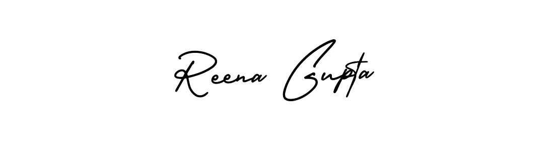 Best and Professional Signature Style for Reena Gupta. AmerikaSignatureDemo-Regular Best Signature Style Collection. Reena Gupta signature style 3 images and pictures png