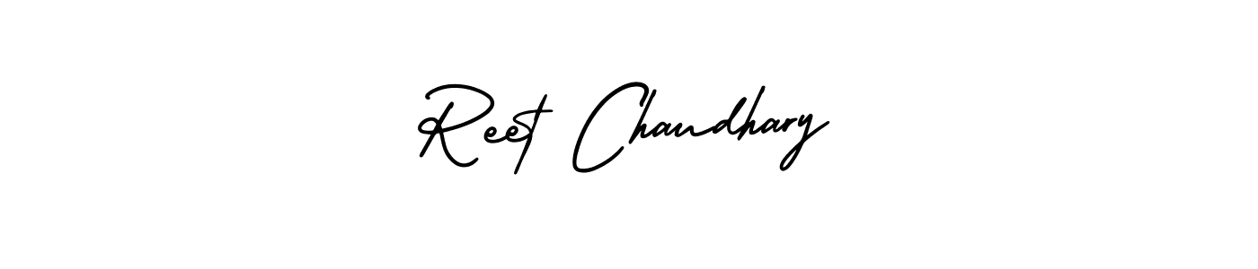 Similarly AmerikaSignatureDemo-Regular is the best handwritten signature design. Signature creator online .You can use it as an online autograph creator for name Reet Chaudhary. Reet Chaudhary signature style 3 images and pictures png