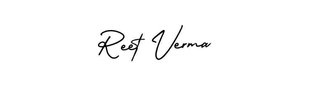 Also we have Reet Verma name is the best signature style. Create professional handwritten signature collection using AmerikaSignatureDemo-Regular autograph style. Reet Verma signature style 3 images and pictures png