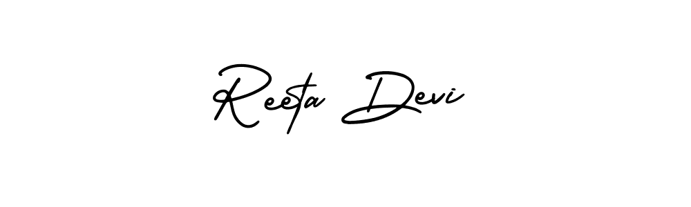 Use a signature maker to create a handwritten signature online. With this signature software, you can design (AmerikaSignatureDemo-Regular) your own signature for name Reeta Devi. Reeta Devi signature style 3 images and pictures png