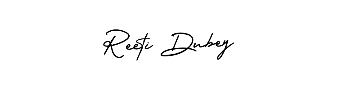 Make a beautiful signature design for name Reeti Dubey. With this signature (AmerikaSignatureDemo-Regular) style, you can create a handwritten signature for free. Reeti Dubey signature style 3 images and pictures png