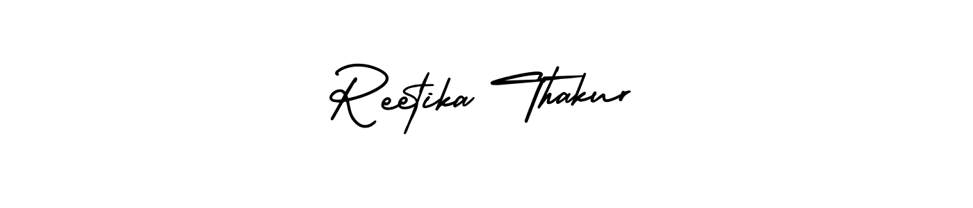 Also You can easily find your signature by using the search form. We will create Reetika Thakur name handwritten signature images for you free of cost using AmerikaSignatureDemo-Regular sign style. Reetika Thakur signature style 3 images and pictures png