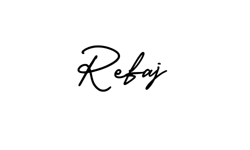 Refaj stylish signature style. Best Handwritten Sign (AmerikaSignatureDemo-Regular) for my name. Handwritten Signature Collection Ideas for my name Refaj. Refaj signature style 3 images and pictures png