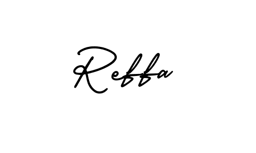 if you are searching for the best signature style for your name Reffa. so please give up your signature search. here we have designed multiple signature styles  using AmerikaSignatureDemo-Regular. Reffa signature style 3 images and pictures png