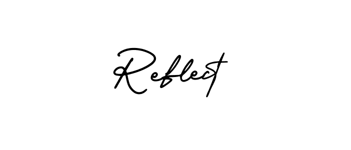 It looks lik you need a new signature style for name Reflect. Design unique handwritten (AmerikaSignatureDemo-Regular) signature with our free signature maker in just a few clicks. Reflect signature style 3 images and pictures png