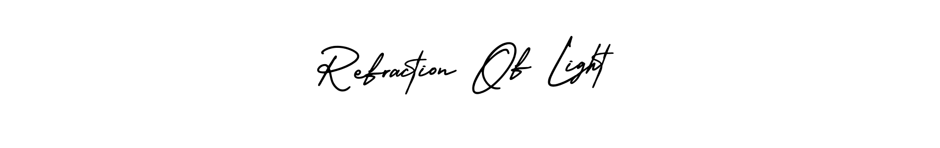 This is the best signature style for the Refraction Of Light name. Also you like these signature font (AmerikaSignatureDemo-Regular). Mix name signature. Refraction Of Light signature style 3 images and pictures png