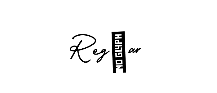 Make a beautiful signature design for name Regبar. With this signature (AmerikaSignatureDemo-Regular) style, you can create a handwritten signature for free. Regبar signature style 3 images and pictures png