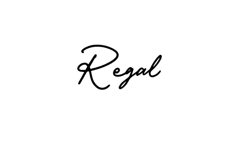 You should practise on your own different ways (AmerikaSignatureDemo-Regular) to write your name (Regal) in signature. don't let someone else do it for you. Regal signature style 3 images and pictures png