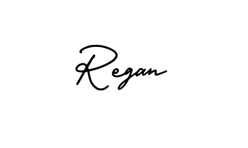 The best way (AmerikaSignatureDemo-Regular) to make a short signature is to pick only two or three words in your name. The name Regan include a total of six letters. For converting this name. Regan signature style 3 images and pictures png