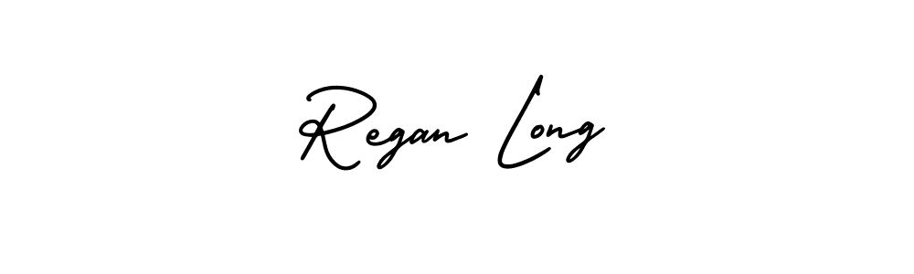 Use a signature maker to create a handwritten signature online. With this signature software, you can design (AmerikaSignatureDemo-Regular) your own signature for name Regan Long. Regan Long signature style 3 images and pictures png