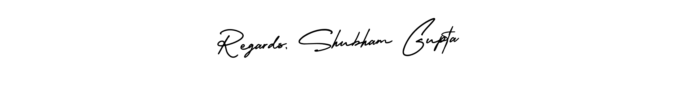 Regards, Shubham Gupta stylish signature style. Best Handwritten Sign (AmerikaSignatureDemo-Regular) for my name. Handwritten Signature Collection Ideas for my name Regards, Shubham Gupta. Regards, Shubham Gupta signature style 3 images and pictures png