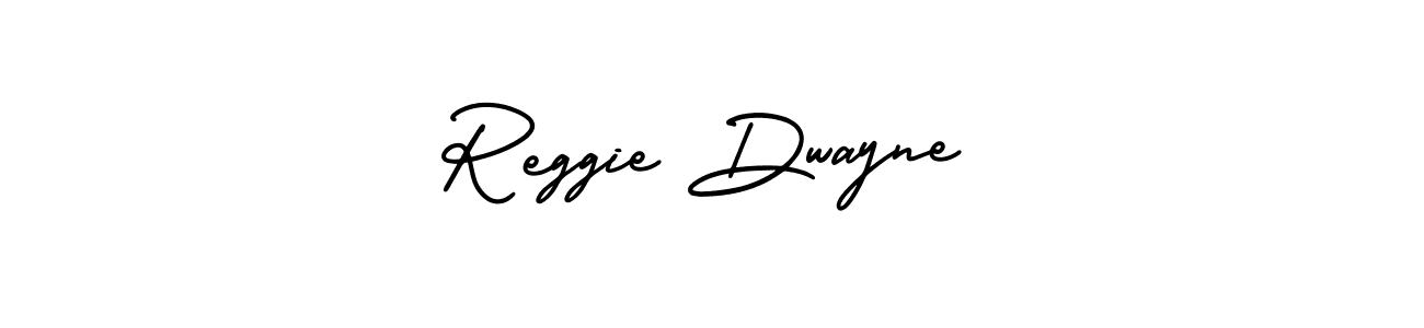 It looks lik you need a new signature style for name Reggie Dwayne. Design unique handwritten (AmerikaSignatureDemo-Regular) signature with our free signature maker in just a few clicks. Reggie Dwayne signature style 3 images and pictures png