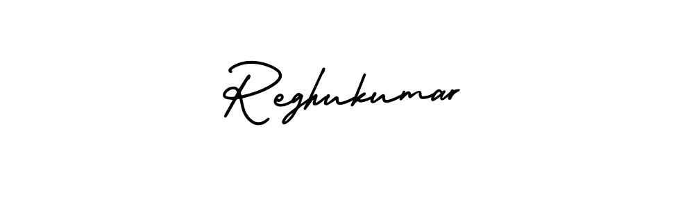 Reghukumar stylish signature style. Best Handwritten Sign (AmerikaSignatureDemo-Regular) for my name. Handwritten Signature Collection Ideas for my name Reghukumar. Reghukumar signature style 3 images and pictures png