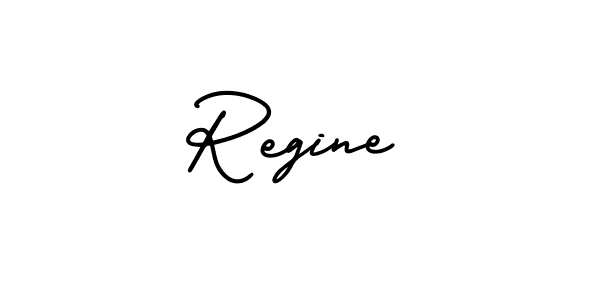 It looks lik you need a new signature style for name Regine. Design unique handwritten (AmerikaSignatureDemo-Regular) signature with our free signature maker in just a few clicks. Regine signature style 3 images and pictures png