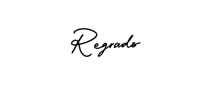 How to Draw Regrads signature style? AmerikaSignatureDemo-Regular is a latest design signature styles for name Regrads. Regrads signature style 3 images and pictures png