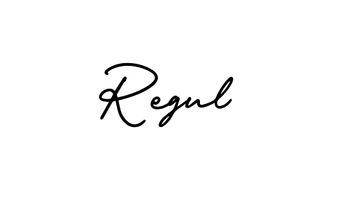 How to make Regul signature? AmerikaSignatureDemo-Regular is a professional autograph style. Create handwritten signature for Regul name. Regul signature style 3 images and pictures png