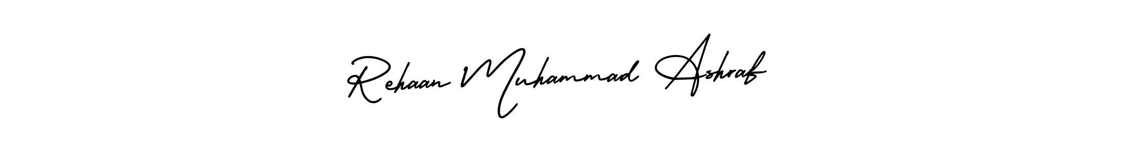 How to make Rehaan Muhammad Ashraf signature? AmerikaSignatureDemo-Regular is a professional autograph style. Create handwritten signature for Rehaan Muhammad Ashraf name. Rehaan Muhammad Ashraf signature style 3 images and pictures png
