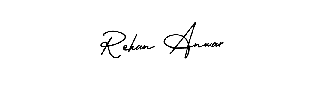 Create a beautiful signature design for name Rehan Anwar. With this signature (AmerikaSignatureDemo-Regular) fonts, you can make a handwritten signature for free. Rehan Anwar signature style 3 images and pictures png