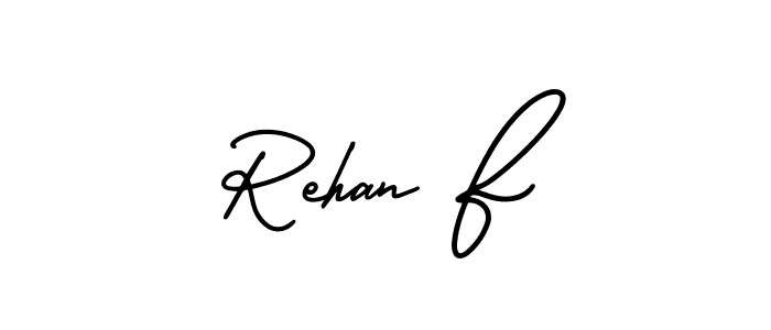 You can use this online signature creator to create a handwritten signature for the name Rehan F. This is the best online autograph maker. Rehan F signature style 3 images and pictures png