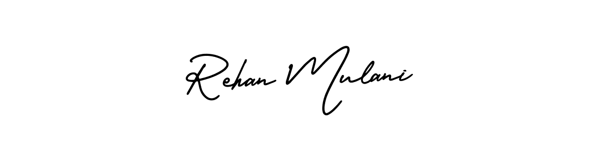 Also You can easily find your signature by using the search form. We will create Rehan Mulani name handwritten signature images for you free of cost using AmerikaSignatureDemo-Regular sign style. Rehan Mulani signature style 3 images and pictures png