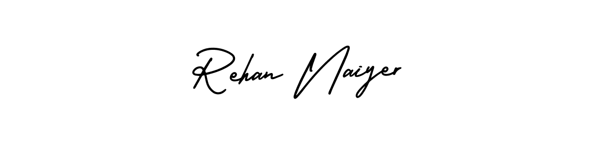 It looks lik you need a new signature style for name Rehan Naiyer. Design unique handwritten (AmerikaSignatureDemo-Regular) signature with our free signature maker in just a few clicks. Rehan Naiyer signature style 3 images and pictures png