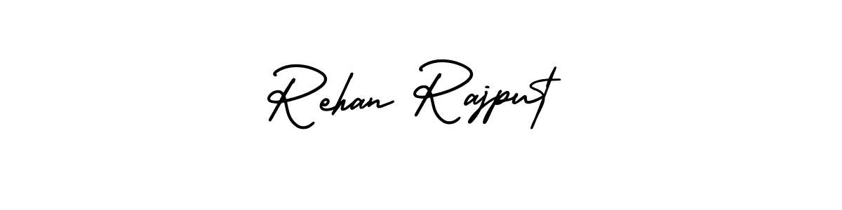 Design your own signature with our free online signature maker. With this signature software, you can create a handwritten (AmerikaSignatureDemo-Regular) signature for name Rehan Rajput. Rehan Rajput signature style 3 images and pictures png