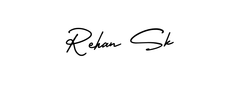 This is the best signature style for the Rehan Sk name. Also you like these signature font (AmerikaSignatureDemo-Regular). Mix name signature. Rehan Sk signature style 3 images and pictures png