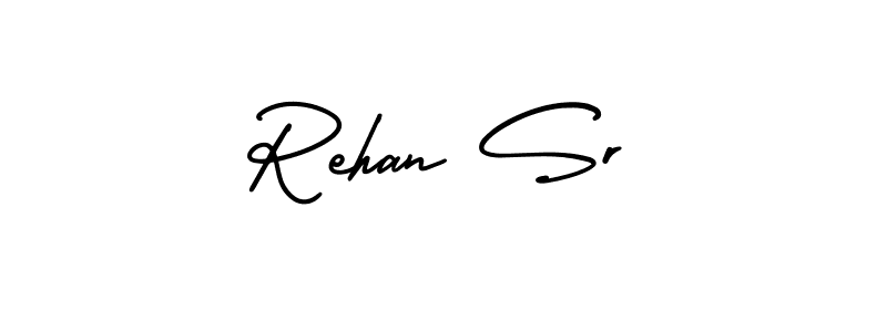 AmerikaSignatureDemo-Regular is a professional signature style that is perfect for those who want to add a touch of class to their signature. It is also a great choice for those who want to make their signature more unique. Get Rehan Sr name to fancy signature for free. Rehan Sr signature style 3 images and pictures png