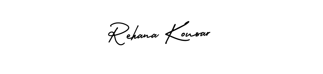 Rehana Kousar stylish signature style. Best Handwritten Sign (AmerikaSignatureDemo-Regular) for my name. Handwritten Signature Collection Ideas for my name Rehana Kousar. Rehana Kousar signature style 3 images and pictures png