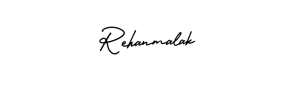 Design your own signature with our free online signature maker. With this signature software, you can create a handwritten (AmerikaSignatureDemo-Regular) signature for name Rehanmalak. Rehanmalak signature style 3 images and pictures png