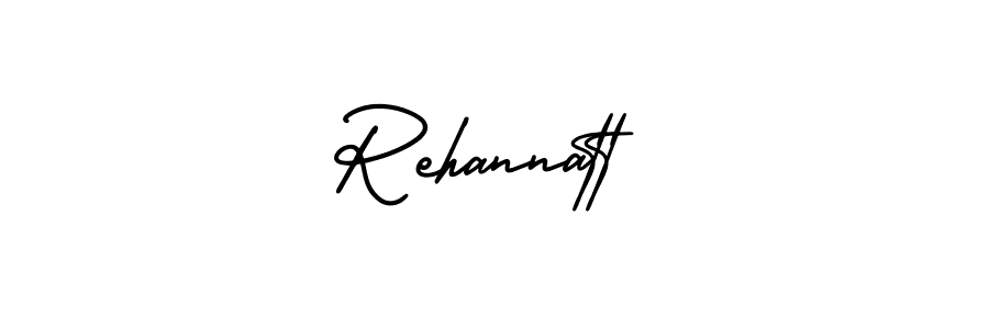 Use a signature maker to create a handwritten signature online. With this signature software, you can design (AmerikaSignatureDemo-Regular) your own signature for name Rehannatt. Rehannatt signature style 3 images and pictures png