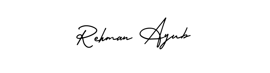 Make a beautiful signature design for name Rehman Ayub. Use this online signature maker to create a handwritten signature for free. Rehman Ayub signature style 3 images and pictures png