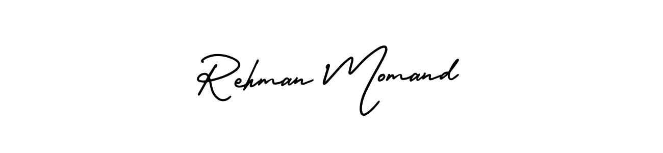Make a short Rehman Momand signature style. Manage your documents anywhere anytime using AmerikaSignatureDemo-Regular. Create and add eSignatures, submit forms, share and send files easily. Rehman Momand signature style 3 images and pictures png