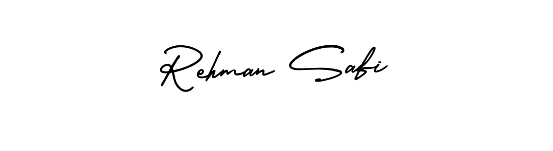 Make a beautiful signature design for name Rehman Safi. With this signature (AmerikaSignatureDemo-Regular) style, you can create a handwritten signature for free. Rehman Safi signature style 3 images and pictures png