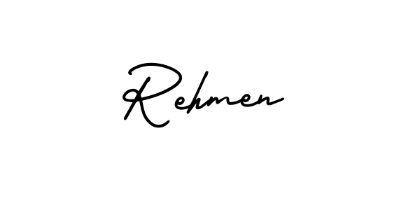 Make a short Rehmen signature style. Manage your documents anywhere anytime using AmerikaSignatureDemo-Regular. Create and add eSignatures, submit forms, share and send files easily. Rehmen signature style 3 images and pictures png