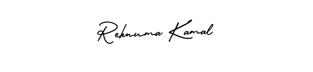 Design your own signature with our free online signature maker. With this signature software, you can create a handwritten (AmerikaSignatureDemo-Regular) signature for name Rehnuma Kamal. Rehnuma Kamal signature style 3 images and pictures png