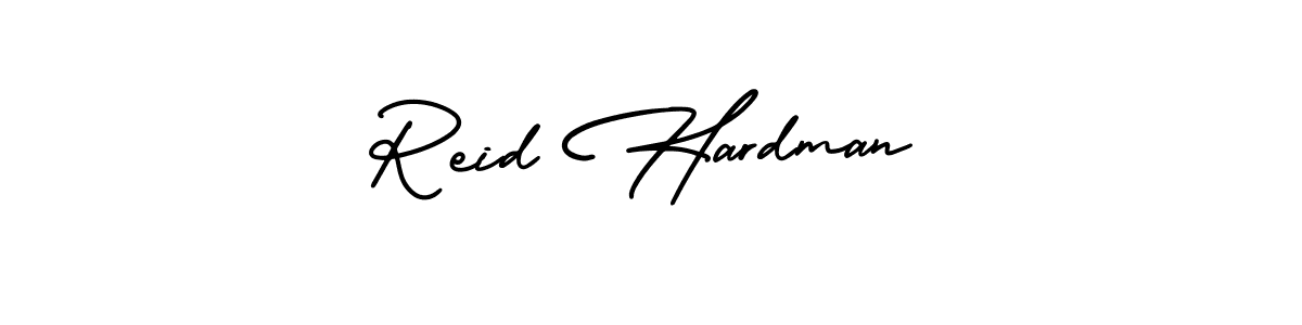 How to make Reid Hardman name signature. Use AmerikaSignatureDemo-Regular style for creating short signs online. This is the latest handwritten sign. Reid Hardman signature style 3 images and pictures png