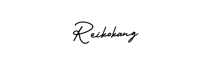 It looks lik you need a new signature style for name Reikokang. Design unique handwritten (AmerikaSignatureDemo-Regular) signature with our free signature maker in just a few clicks. Reikokang signature style 3 images and pictures png